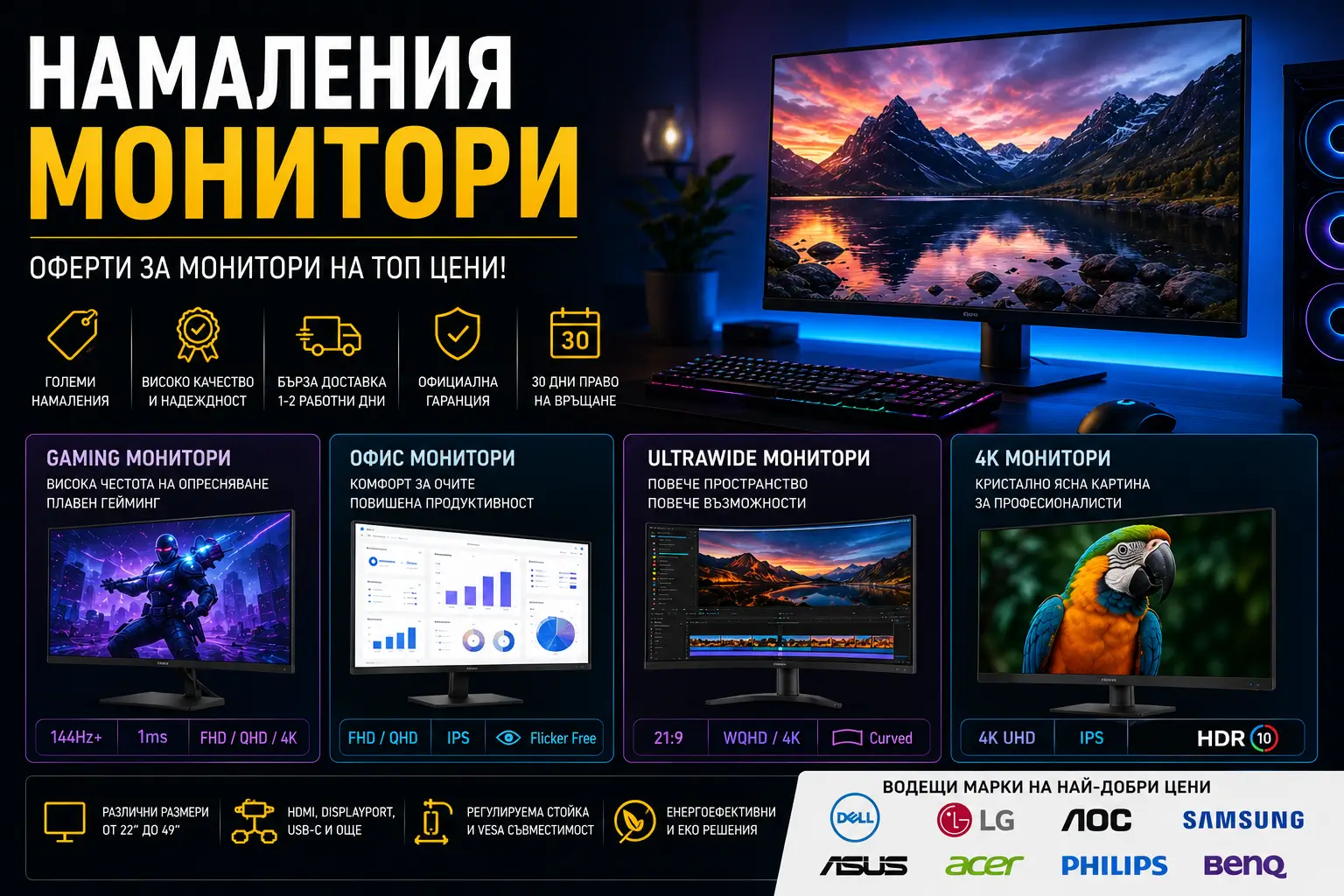 Летни Намаления Монитори
