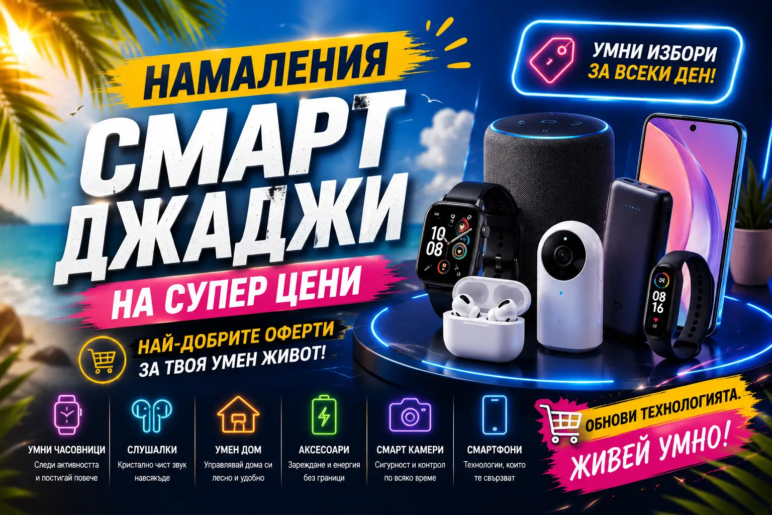 Летни Намаления Смарт Джаджи
