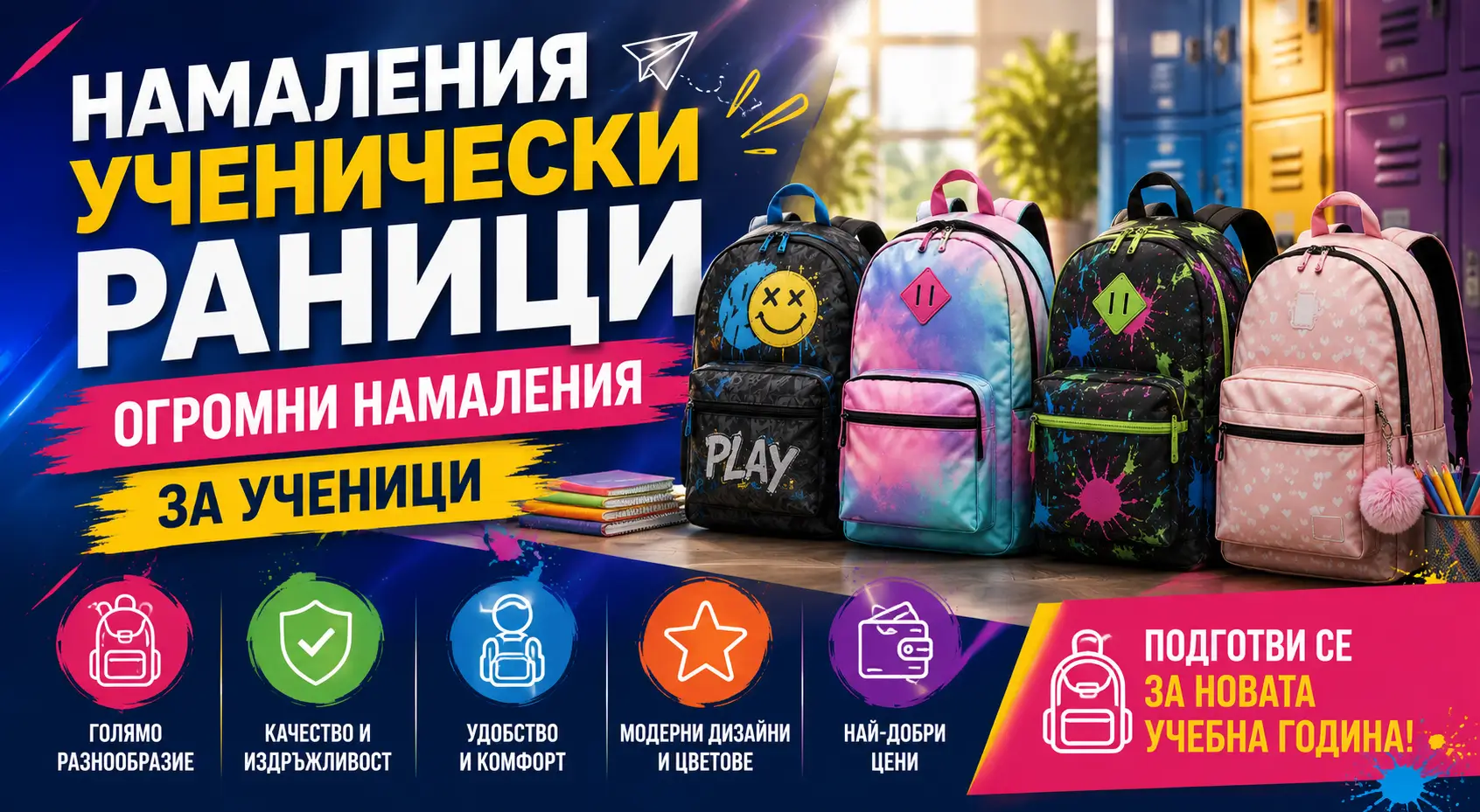 Летни Намаления Ученически Раници