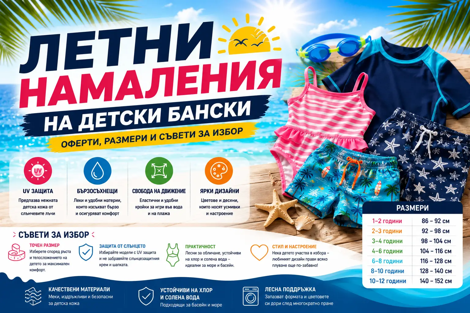 Летни Намаления Детски Бански