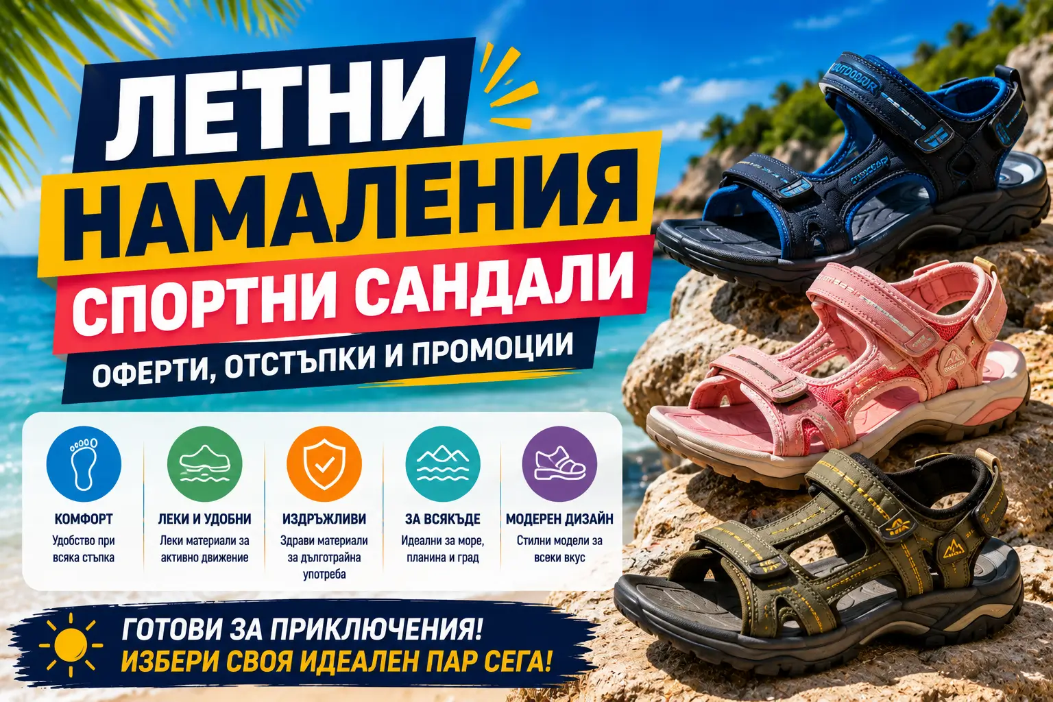 Летни Намаления Спортни Сандали