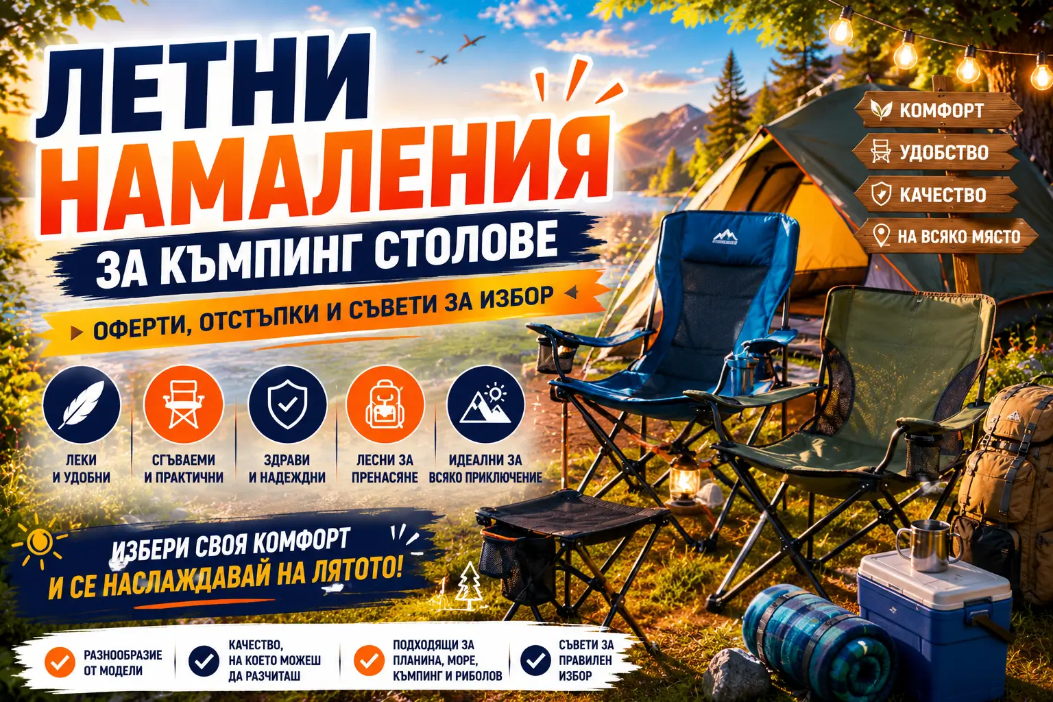 Летни Намаления за Къмпинг Столове