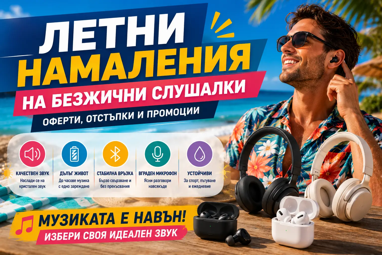 Летни Намаления на Безжични Слушалки