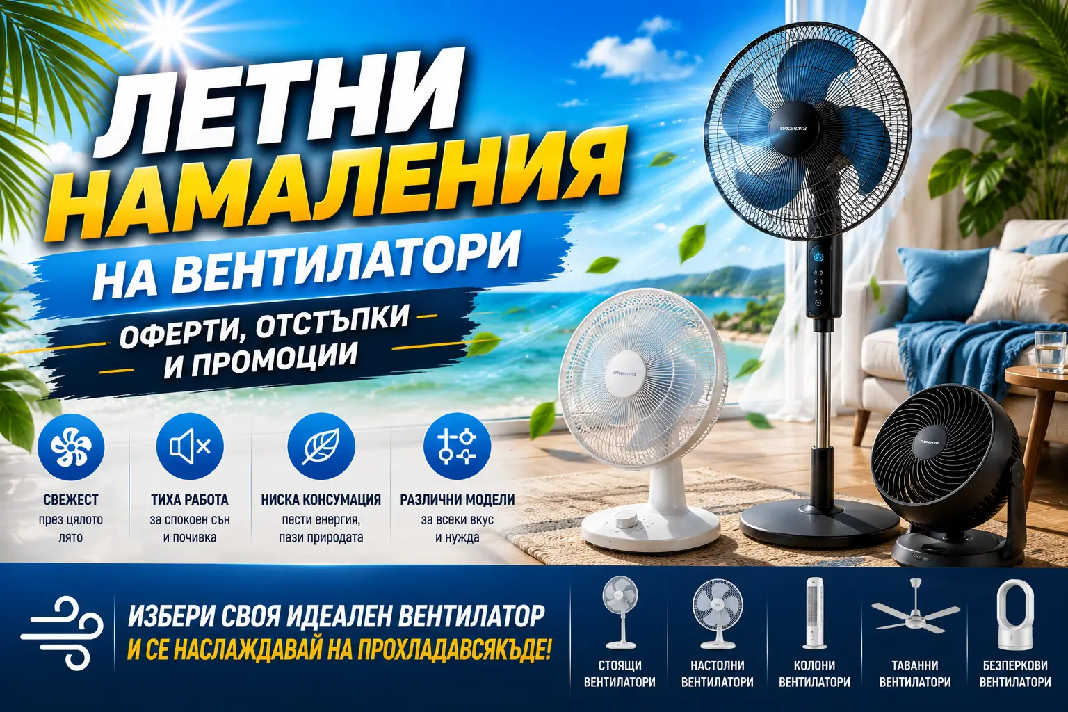 Летни Намаления на Вентилатори