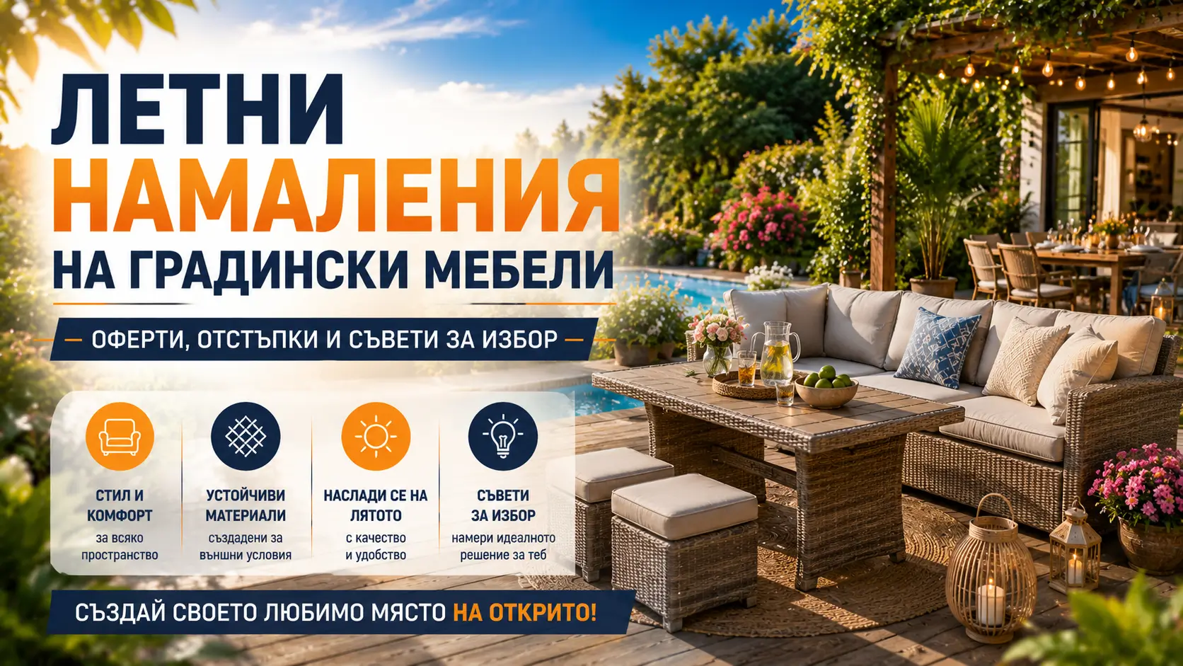 Летни Намаления на Градински Мебели