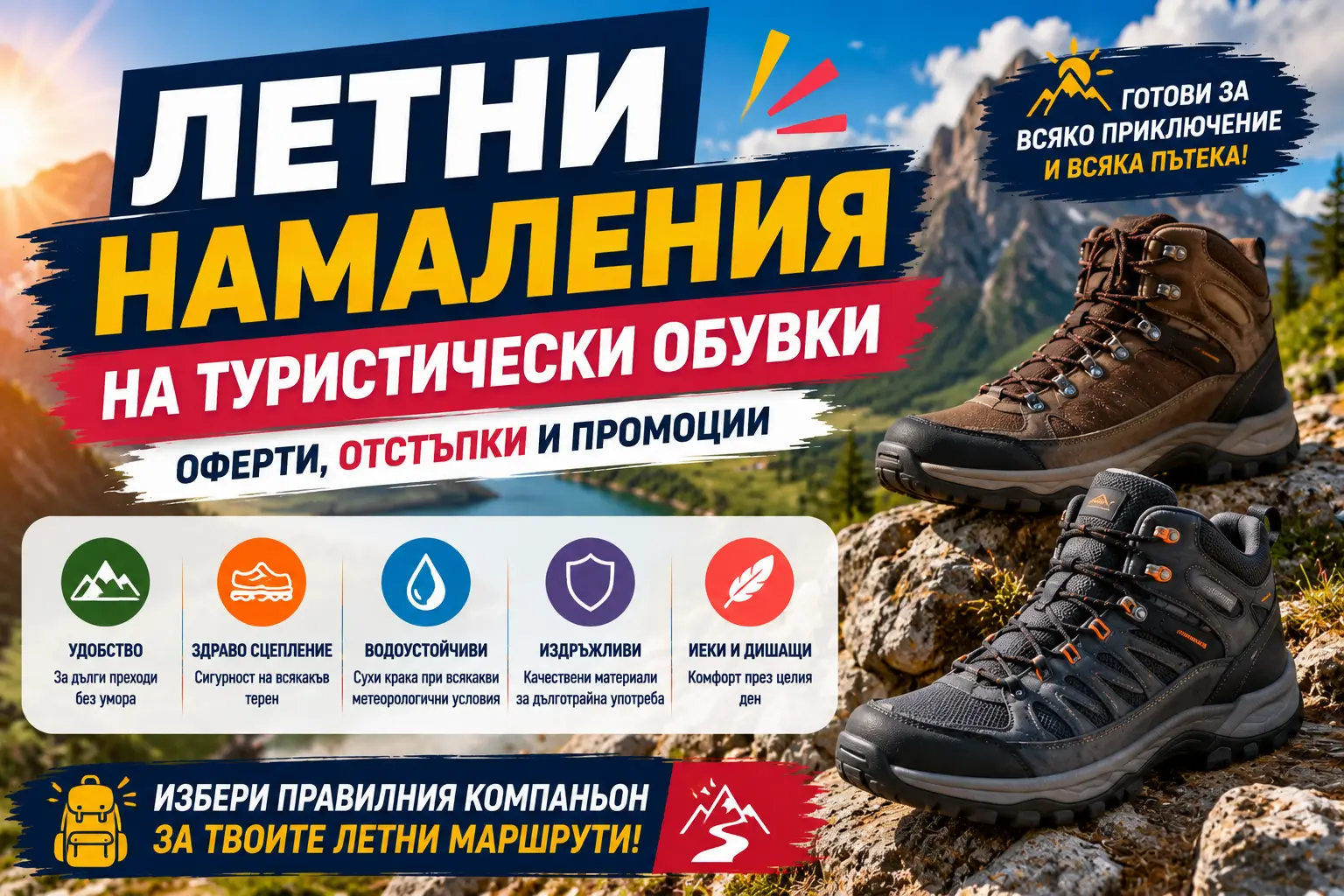 Летни Намаления на Туристически Обувки