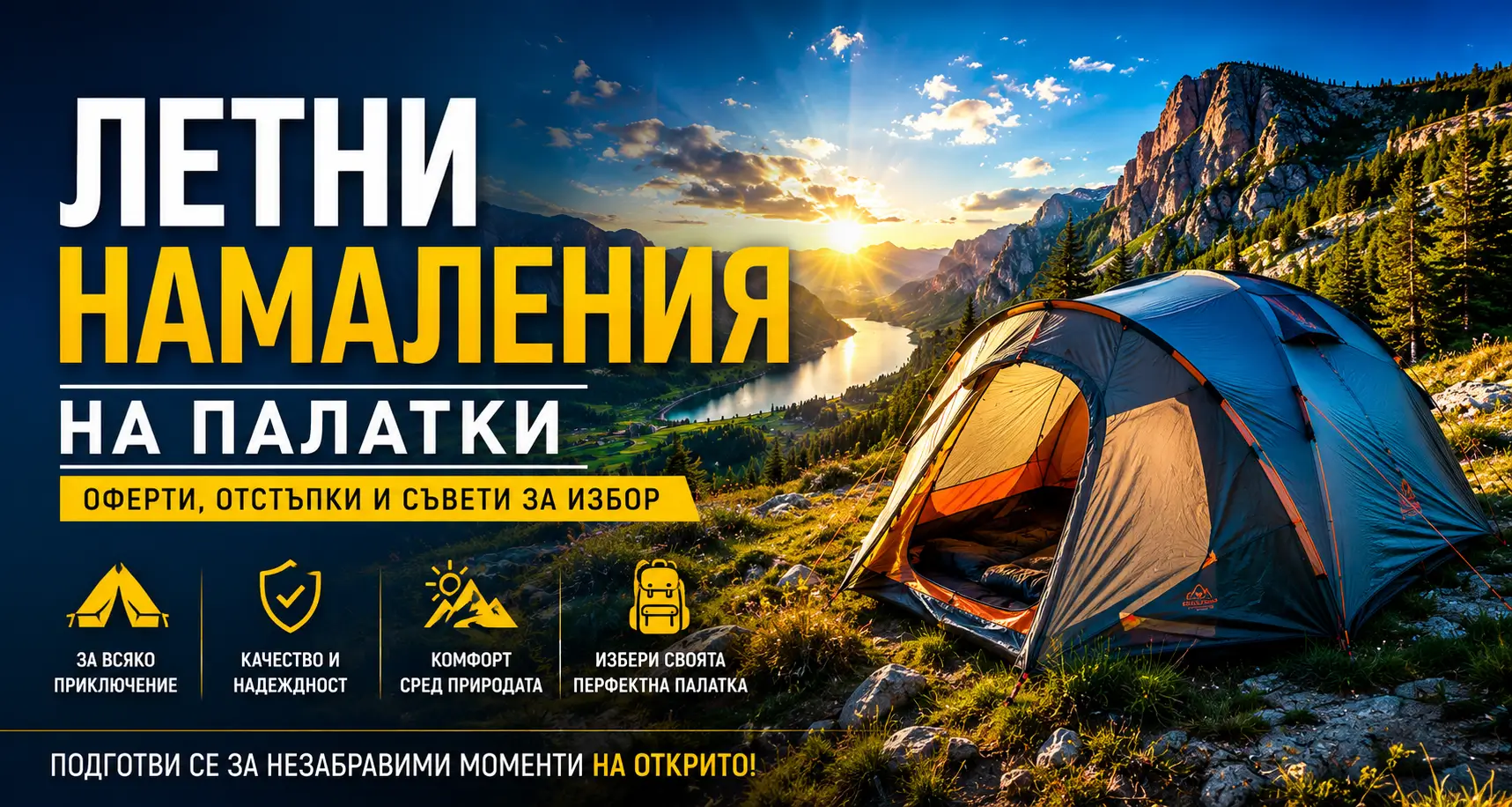 Намаления на Къмпинг Палатки