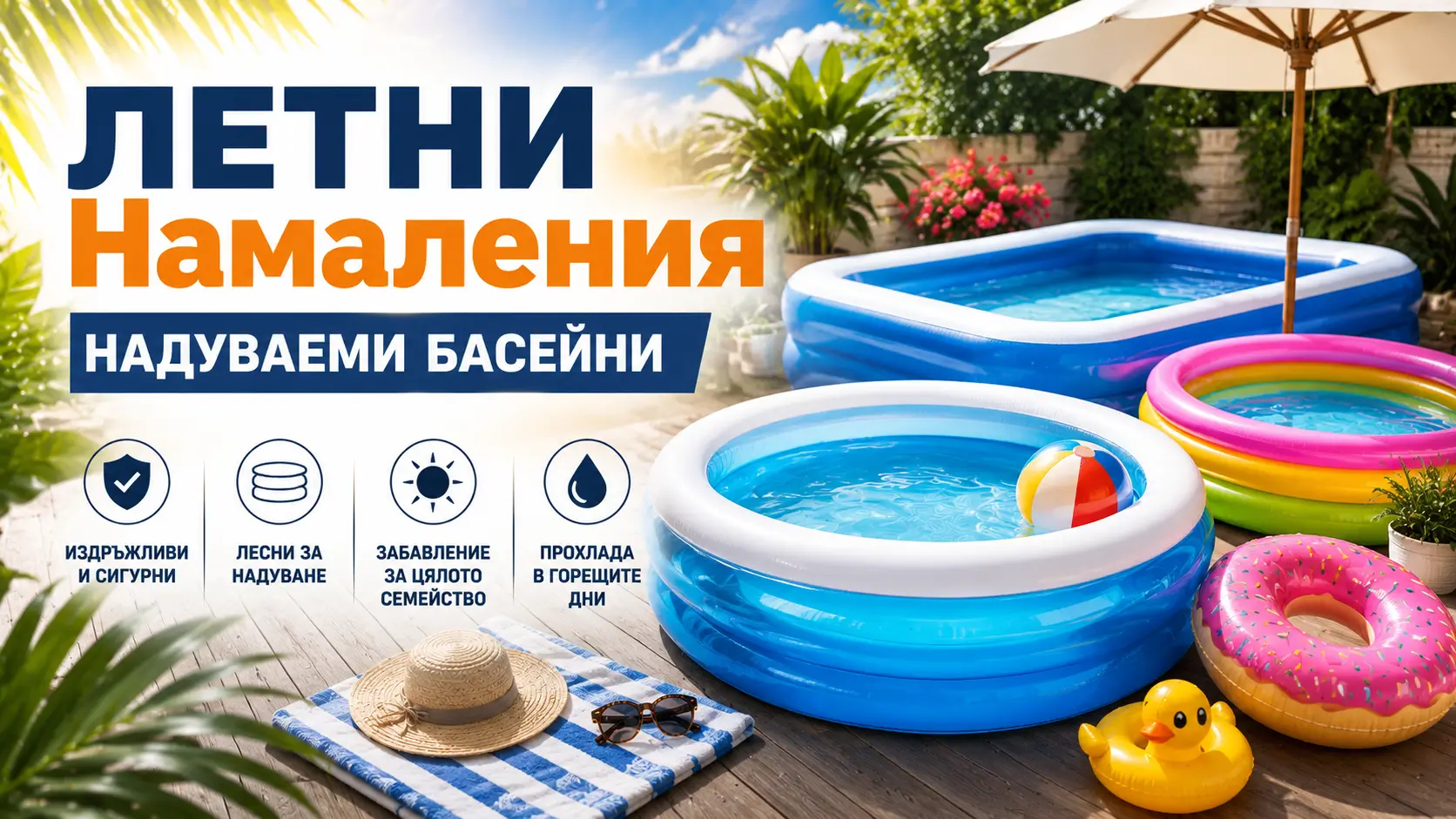 Намаления на Надувами басейни